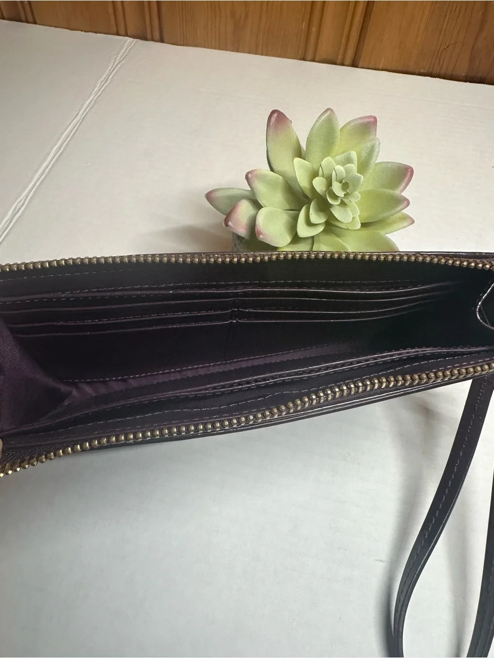 Coach compact wristlet